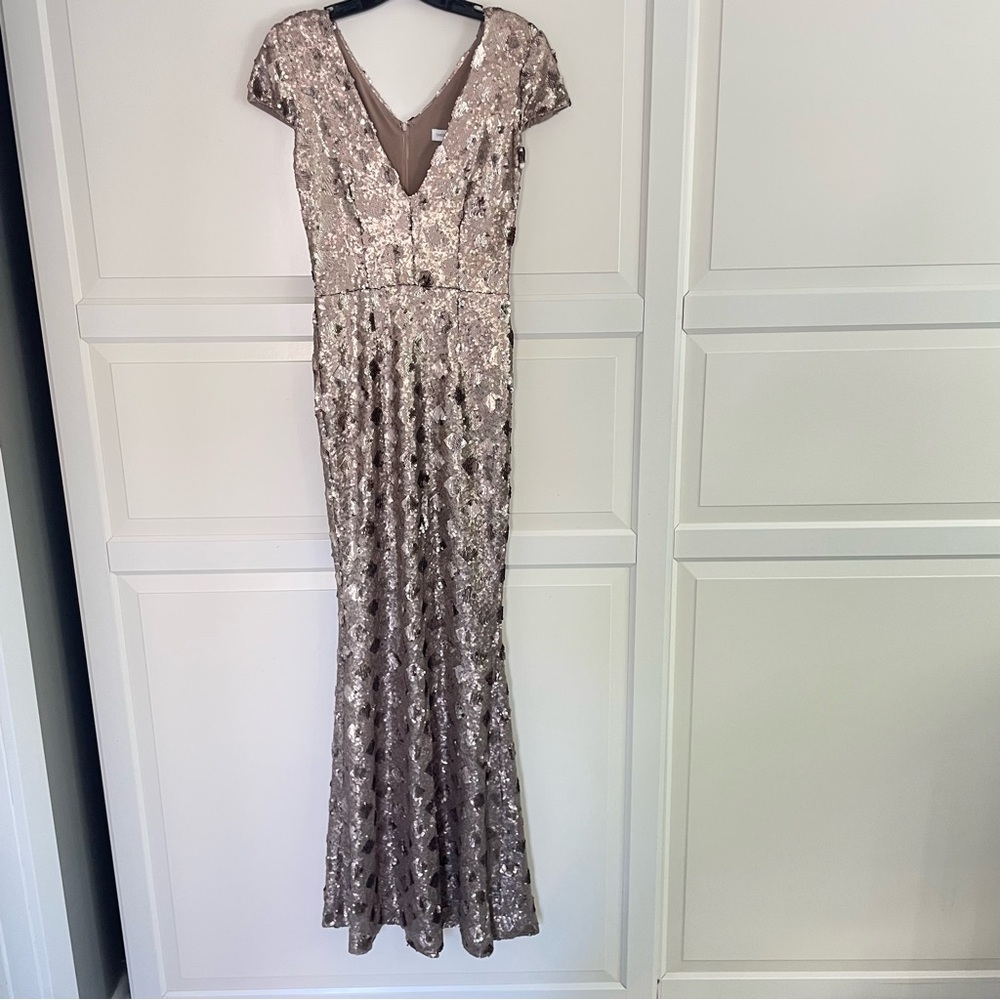Dress the Population Gold Sequin Maxi Dress - Picture 2 of 14